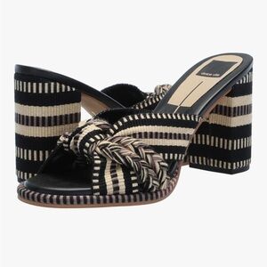 NEW DOLCE VITA “Brilah” Black and Cream Heels Sz 9